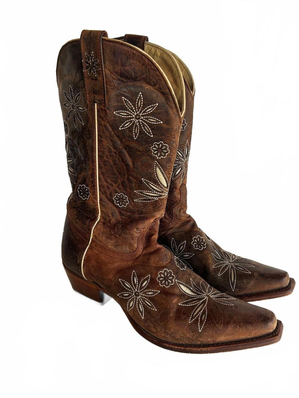 Shyanne Daisy Mae Western Boots Women’s 11B Floral Snip Toe Country Chic